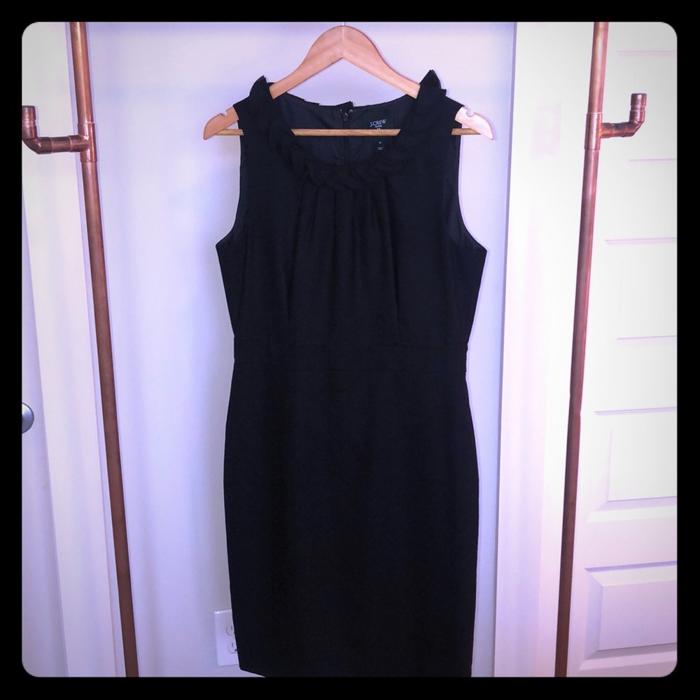 Black j. Crew wool suit dress
